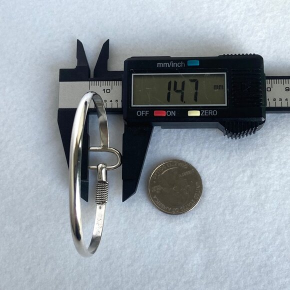 VTG Sterling Silver 925 St. Croix Twisted Rope U Hook Oval Bangle Bracelet 7.25" - Picture 16 of 16